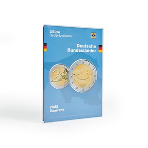 Carte de Collection Pièce commémorative allemand 2 Euros 2025 (Saarschleife)