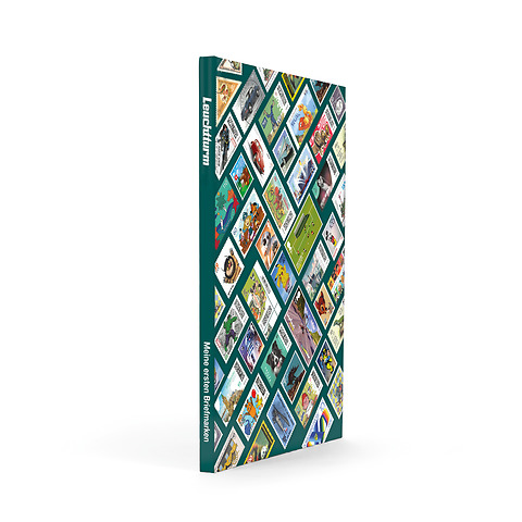Classeur Stampino pour les enfants, DIN A4, 16 pages blanches, vert foncé
