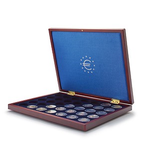 Volterra Uno - Coffret Numismatique pour 35 pièces de 2 euros en capsules