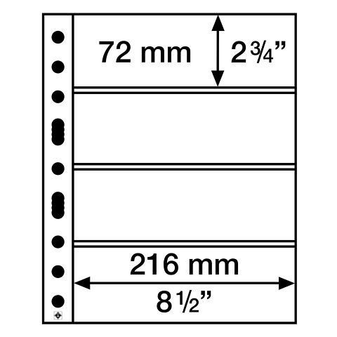Pochettes Transparentes Leuchtturm – Format A6, 150x106 Mm – Lot De 50 – Idéales Pour Cartes Postales, Billets, Collections