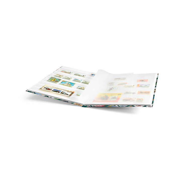 Classeur Stampino pour les enfants, DIN A4, 16 pages blanches, vert foncé