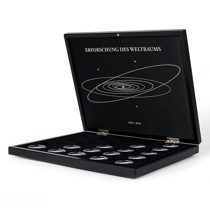 Volterra coffret pour 25 pièces de 5 euros allemandes 'Erforschung des Weltraums'