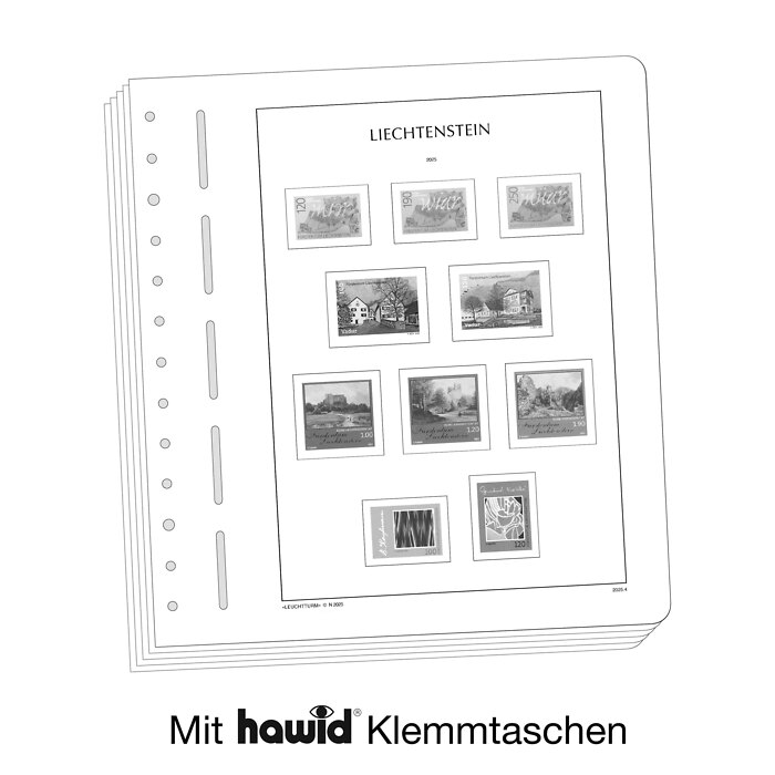 Leuchtturm feuilles complémentaires SF Liechtenstein 2025