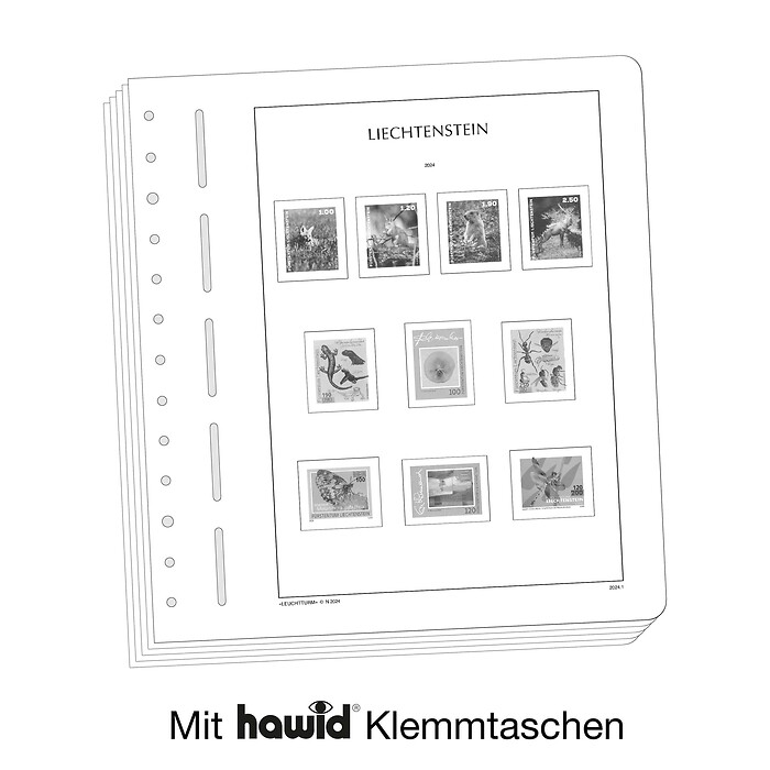 Leuchtturm feuilles complémentaires SF Liechtenstein 2025