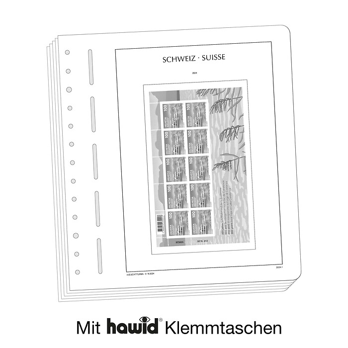 Leuchtturm feuilles complémentaires SF Suisse minifeuille 2025