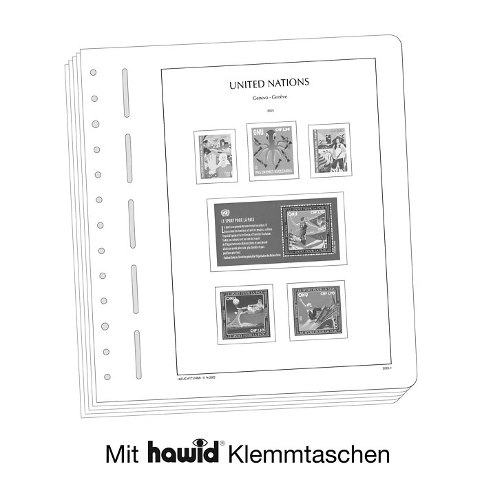 Leuchtturm feuilles complémentaires SF ONU Genève 2025