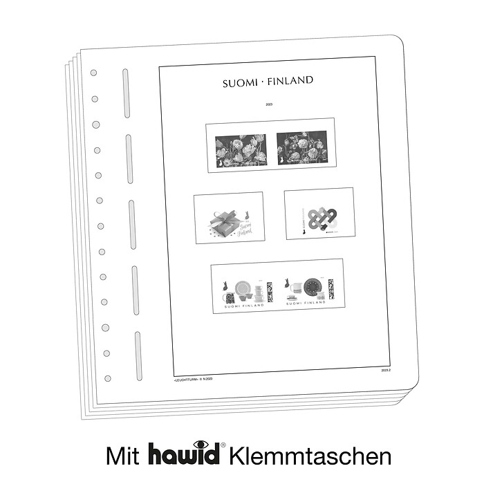 Leuchtturm feuilles complémentaires SF Finlande 2025