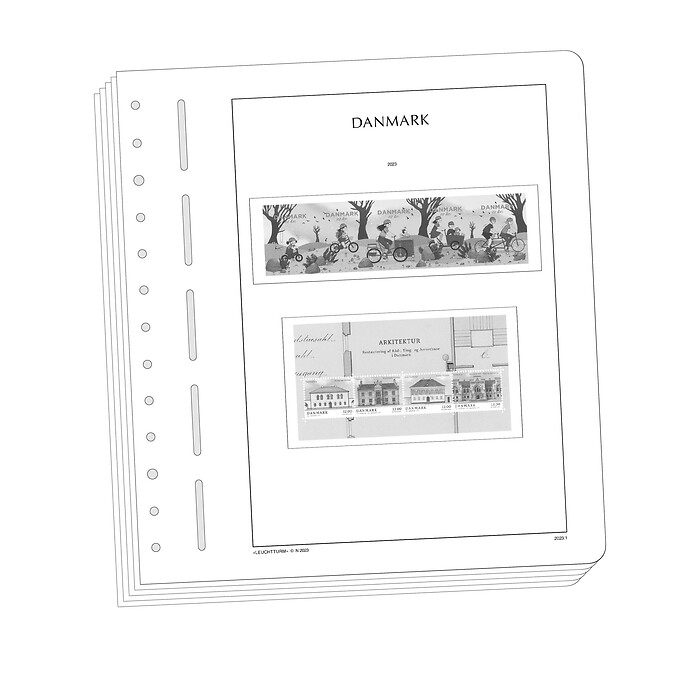 Leuchtturm feuilles complémentaires SF Danemark 2025
