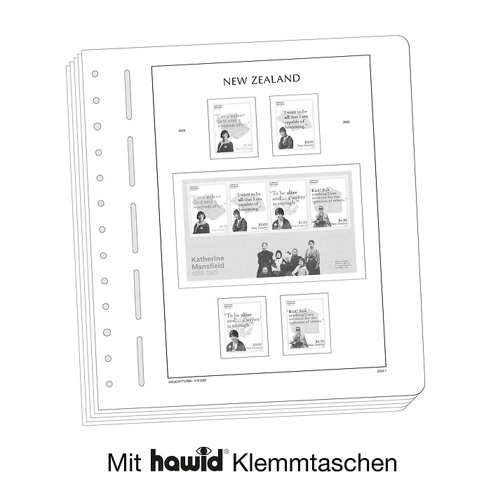 Leuchtturm feuilles complémentaires SF Nouvelle Zélande 2025