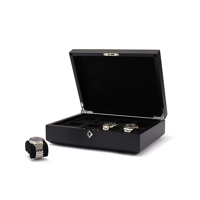 Coffret à montres Chronos, 8 emplacements, taupe