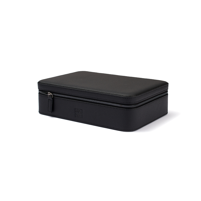 Étui de voyage pour montres Vigil, 8 compartiments, noir