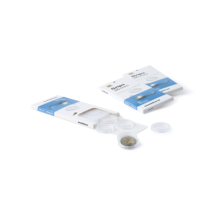 Capsules pour pièces de monnaie diamètre intérieur 22 mm