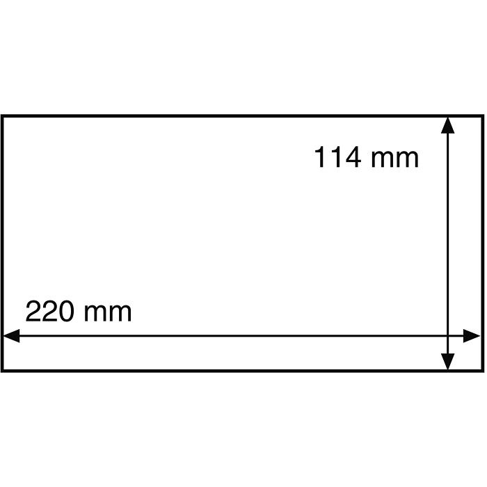 HP Pochettes de protection pour lettres et cartes postales,  220x114 mm, transparent