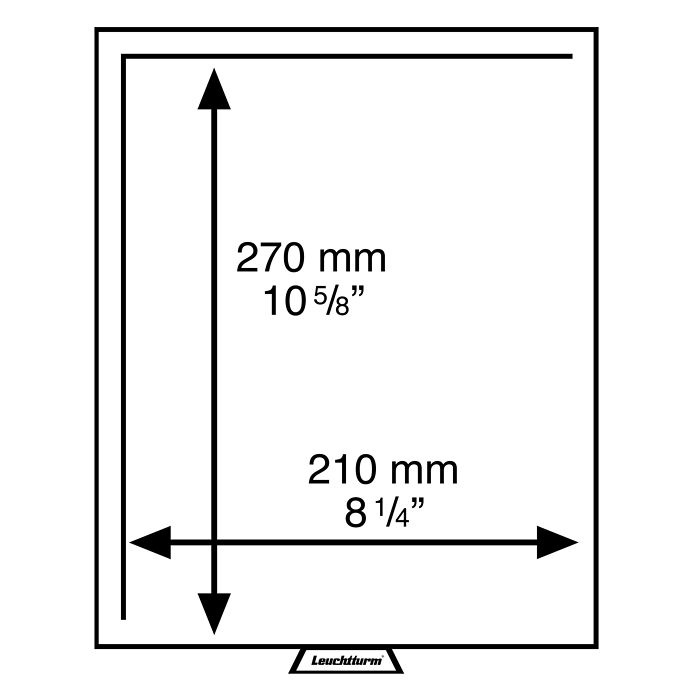 Médaillier MB sans subdivision 210x270 mm, teinte fumée