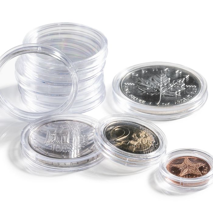 capsules pour pièces de monnaie diamètre intérieur 24.5 mm p. 100
