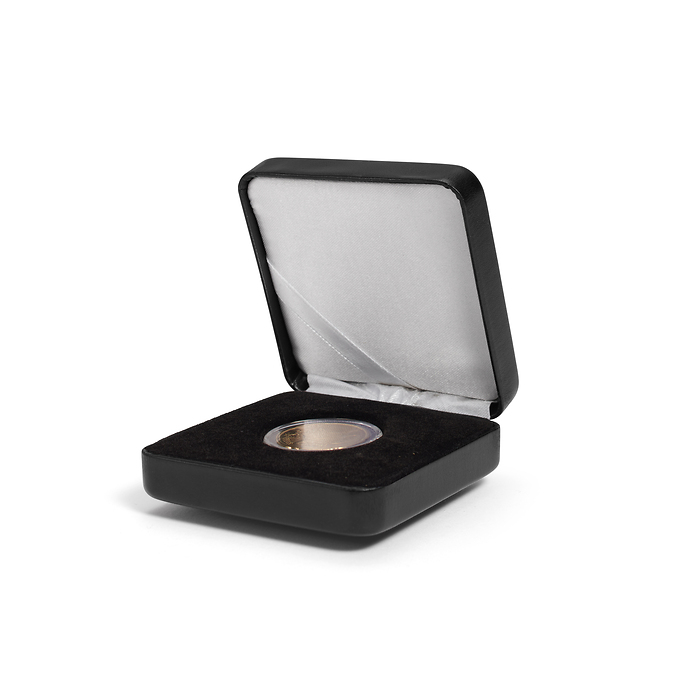 Ecrin Numismatique Nobile pour pièces jusqu'à Ø 28 mm, noir