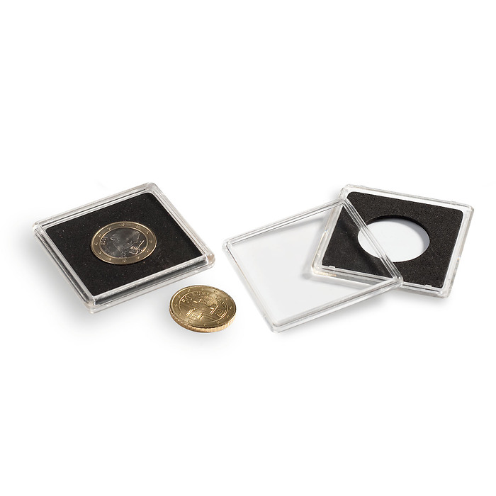 capsules Quadrum pour pièces de monnaie de diamètre intérieur 21 mm