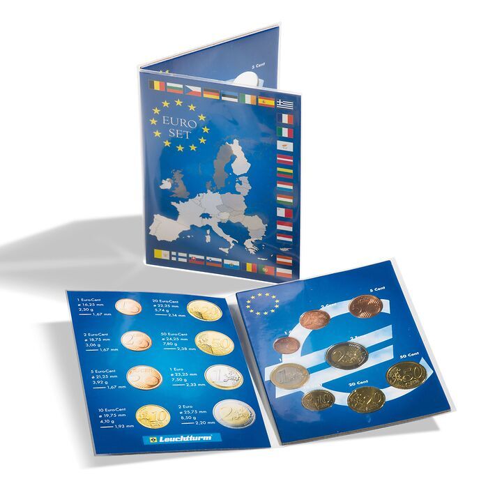 Carte de collection pour 1 série de pièces d’euro