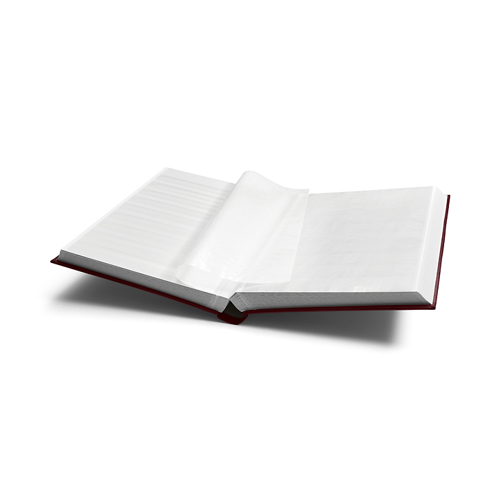 Classeur Comfort, DIN A4, 64 pages blanches, couverture matelassée, bordeaux