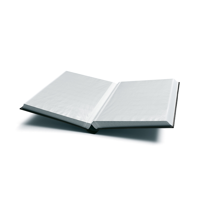 Classeur Comfort, DIN A4, 64 pages blanches, couverture matelassée, noir