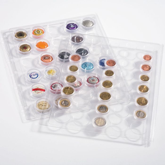 Pochettes plastiques ENCAP, transparentes pour Séries de pour 5 Euros sous capsules