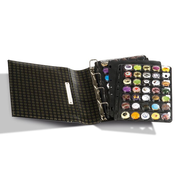 Vario album avec 5 recharges pour 175 couvercles de champagne