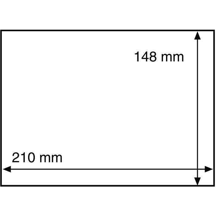 Basic 210 Pochettes de protection pour billets, 210x148 mm, transparent