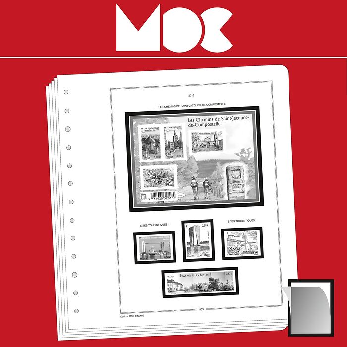 MOC SF-feuilles préimprimées Gabon avant l'indépendance
