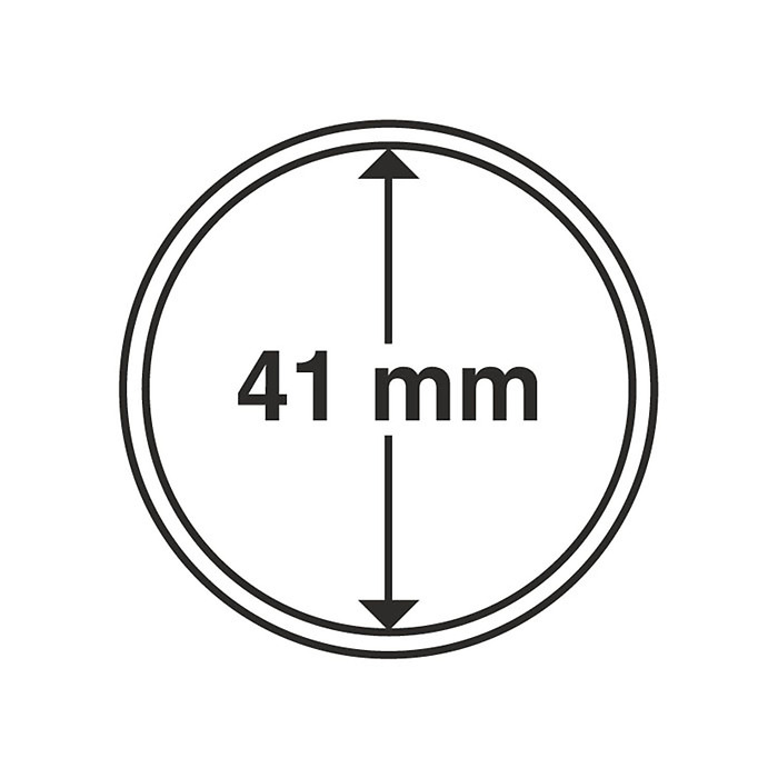Capsules pour pièces de monnaie diamètre intérieur 41 mm