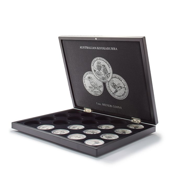 Volterra Uno - Coffret pour 20 pièces en argent « Kookaburra » en capsules originales