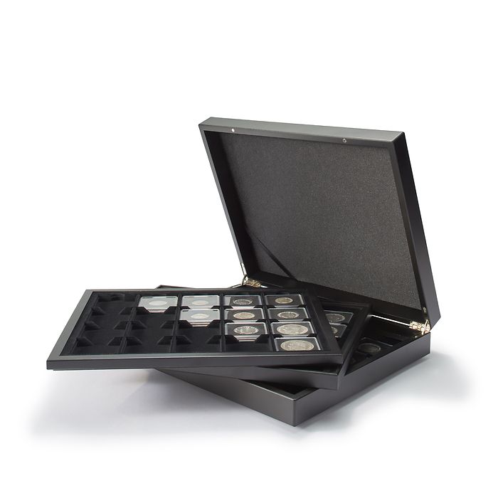 Volterra Trio - Coffret Numismatique pour 60 capsules de pièces Quadrum, noir