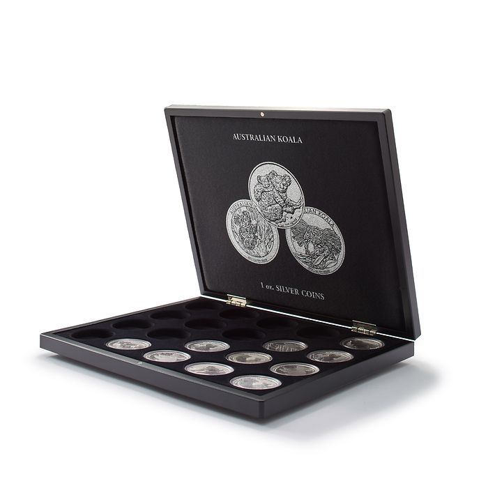 Volterra Uno - Coffret pour 20 pièces en argent «Australian  Koala» en capsules originales