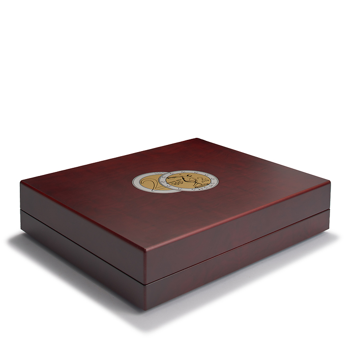 Volterra Quattro - Coffret Numismatique pour 140 pièces de 2 euros en capsules