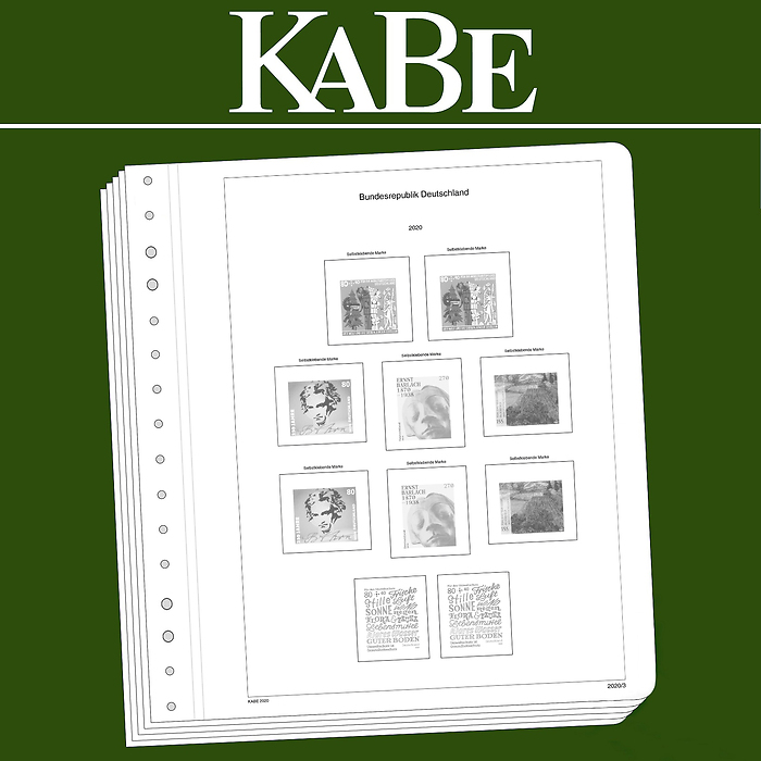 KABE feuilles préimprimées OF  République Fédérale d'Allemagne BI-Collect 2015-2019