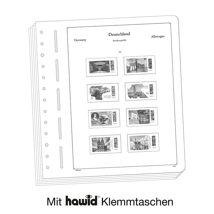 KABE OF-feuilles préimprimées  République Fédérale d'Allemagne 2015-2019