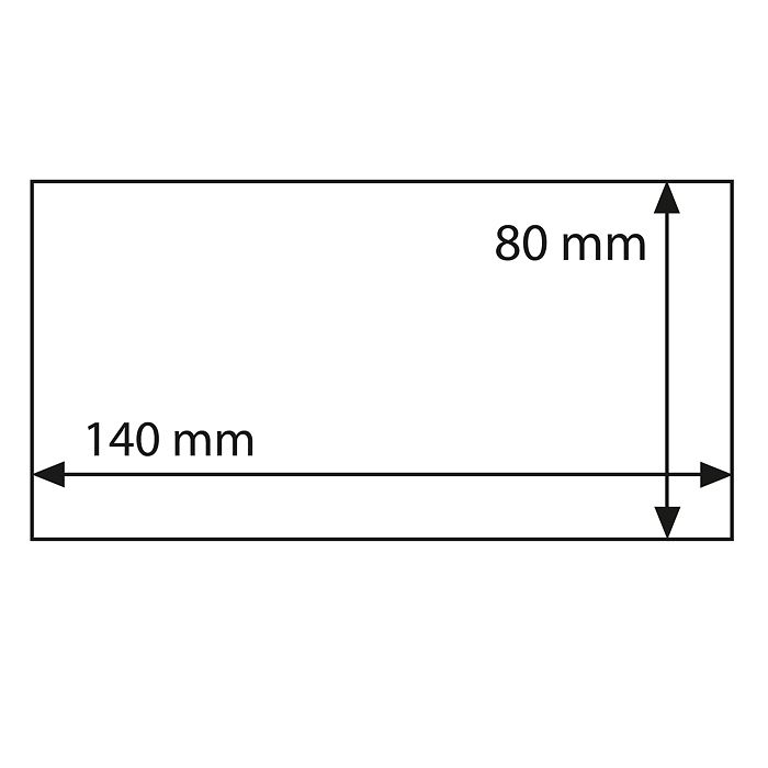 Basic 140 Pochettes de protection pour billets, paquet de 50