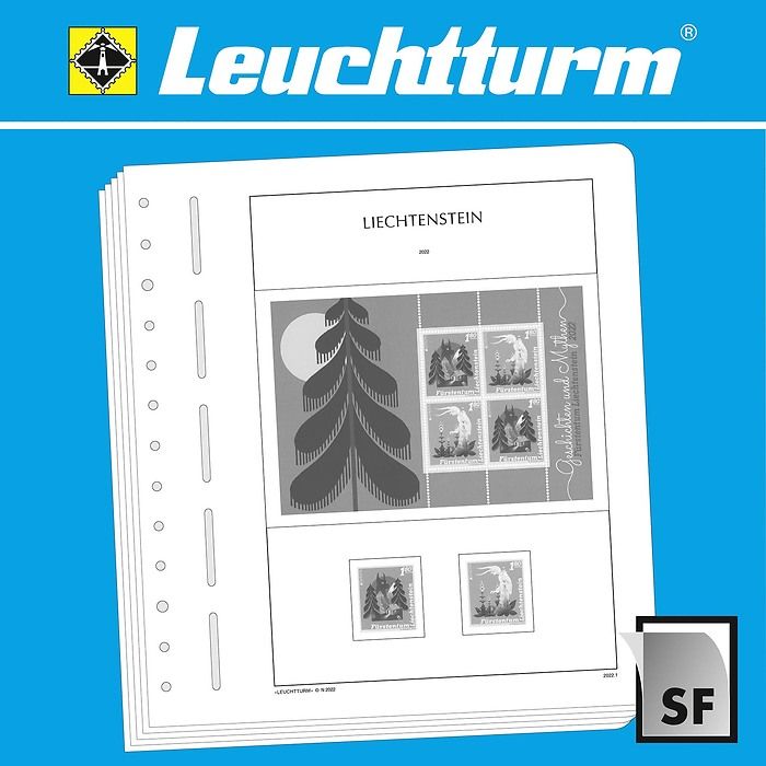 LEUCHTTURM feuilles complémentaires Liechtenstein 2018
