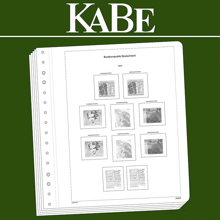 KABE feuilles complémentairesRépublique Fédérale d'Allemagne BI-Collect 2018