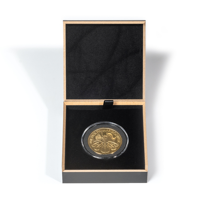 Ecrin Numismatique Luxor pour une capsule de monnaie
