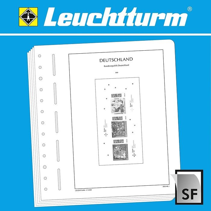 LEUCHTTURM SF-Feuilles préimprimées Allemagne feuillets de cahier 2018-2023