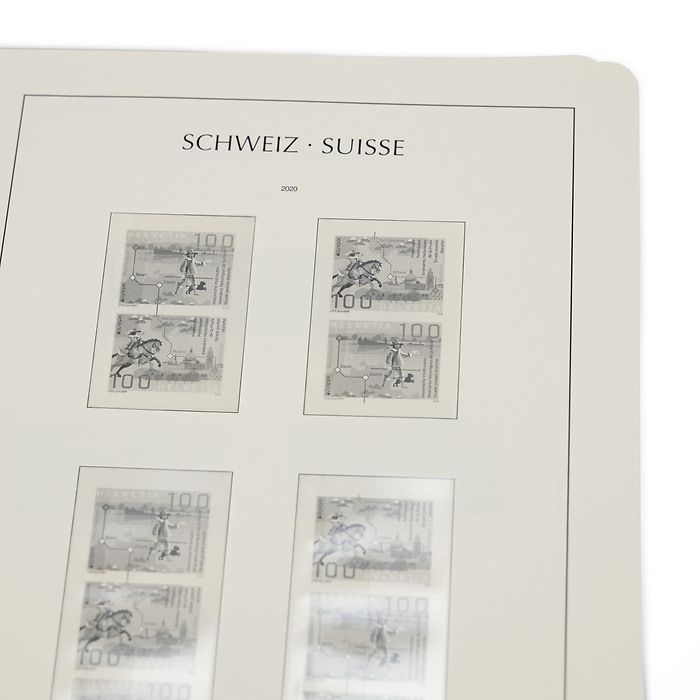 LEUCHTTURM feuilles complémentaires SF Suisse combinaisons de timbres 2020