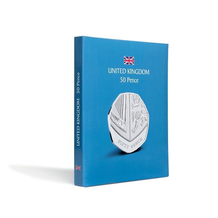 Album de poche KASKADE pour UK 50 Pence avec 6 feuilles reliées
