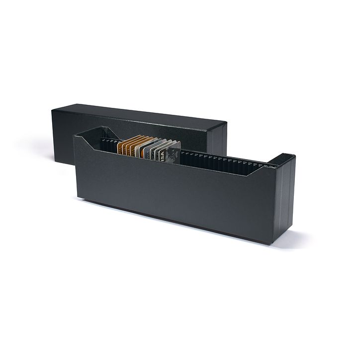 Boîte archive Logik pour 40 lingot d’or façonné en blister ou CoinCards, vertical, noir