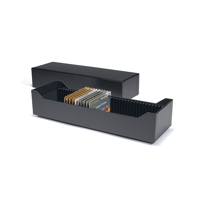 Boîte archive Logik pour 40 lingot d’or façonné en blister ou CoinCards, horizontal, noir