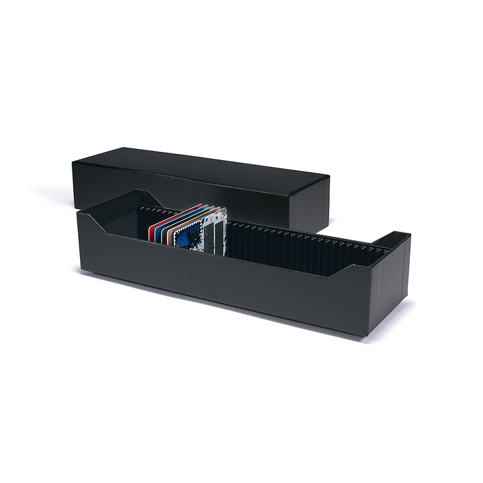 Boîte archive Logik pour 40 lingot d’or façonné en blister ou CoinCards, horizontal, noir