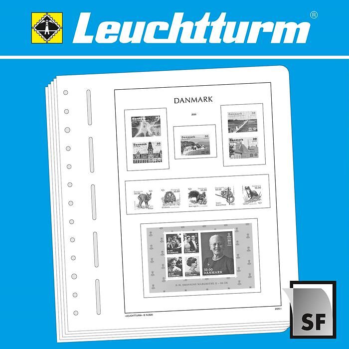 LEUCHTTURM feuilles complémentaires SF Danemark 2020