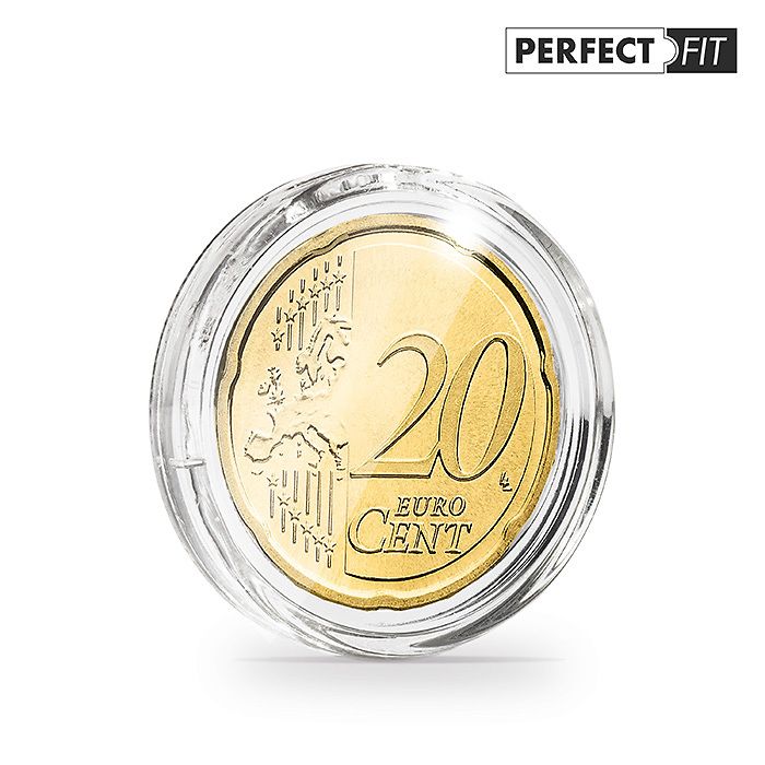 Capsules ULTRA Perfect Fit pour 20 Euro-Cent (22,25 mm), paquete de 10