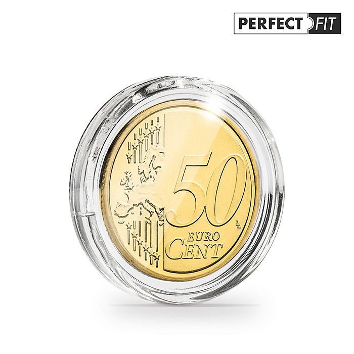 Capsules ULTRA Perfect Fit pour 50 Euro-Cent (24,25 mm), paquete de 10