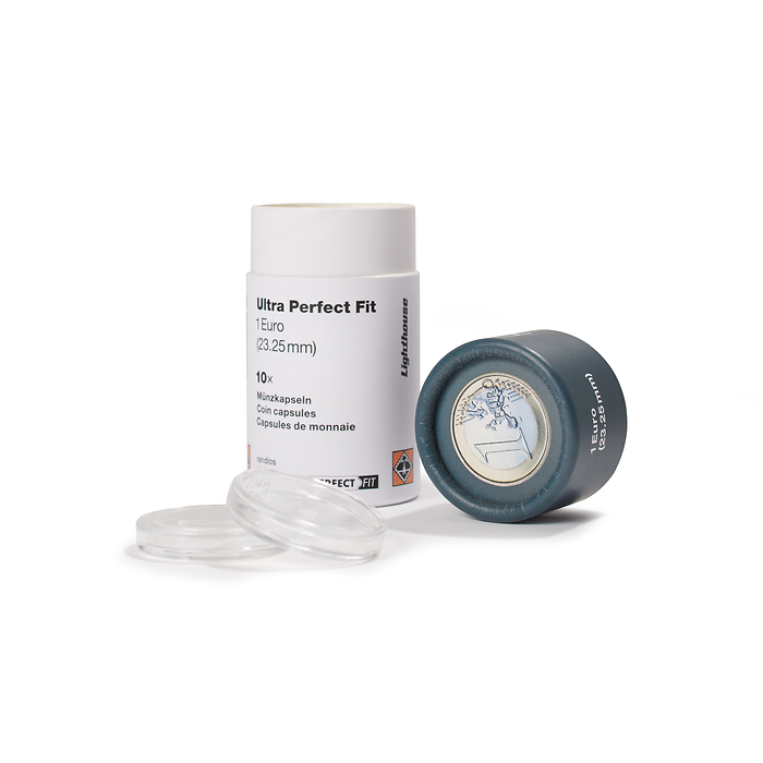 Capsules ULTRA Perfect Fit pour 1 Euro (23,25 mm), paquete de 10