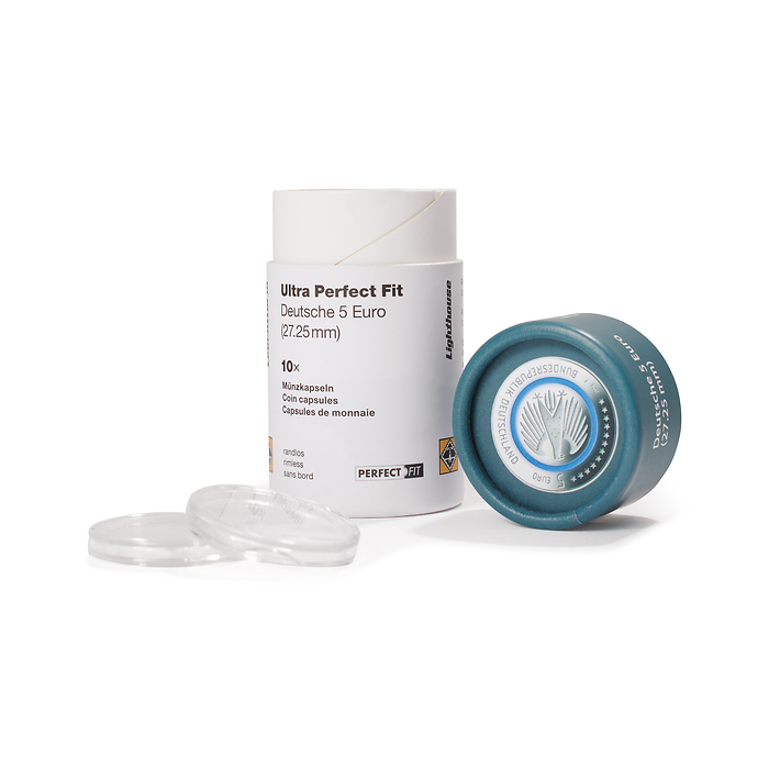 Ultra capsules Perfect Fit pour allemandes 5 Euro (27,25 mm), paquete de 10